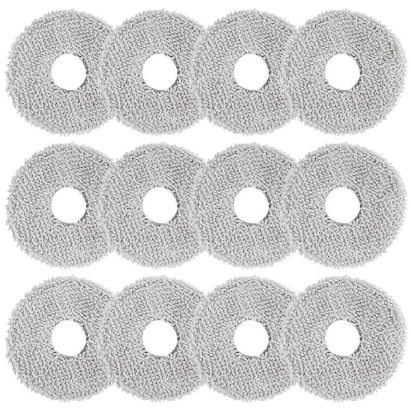 Pack of 12 Wipes for Xiaomi X10+&Dreame L10S Ultra/L10 Ultra Robot Vacuum Cleaner, Microfibre Wet Mop Pads Accessories