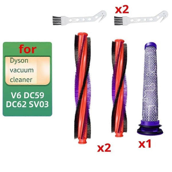 For V6 DC59 DC62 SV03 Vacuum Cleaner Accessories Electric Brush Head Roller Brush Replacement Parts