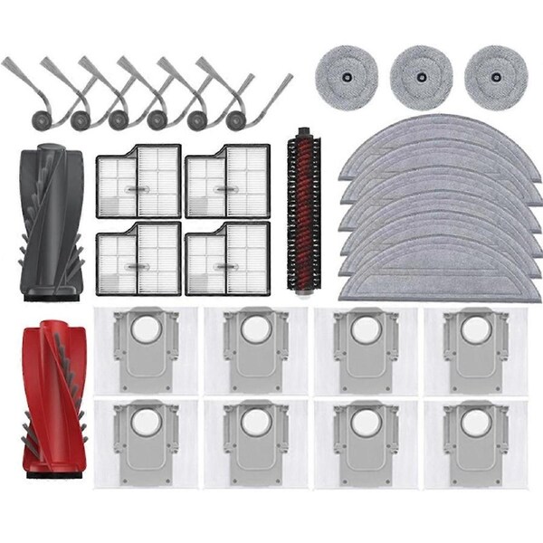 Main Brush Side Brush Accessories for Saros 10/ S9 MaxV Ultra Sweeper High Efficiency Filter Mop Clo