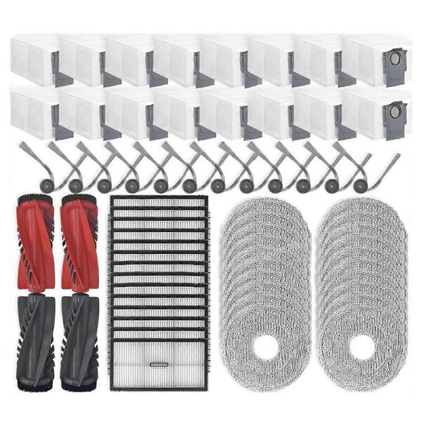 Fit for Qrevo CurvX/Qrevo EdgeT/Saros 10R/S9 MaxV Slim Parts Main Side Brush HEPA Filter Mop Cloth D