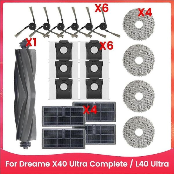 For Dreame Robot Vacuum Cleaner Main Side Brush Hepa Filters