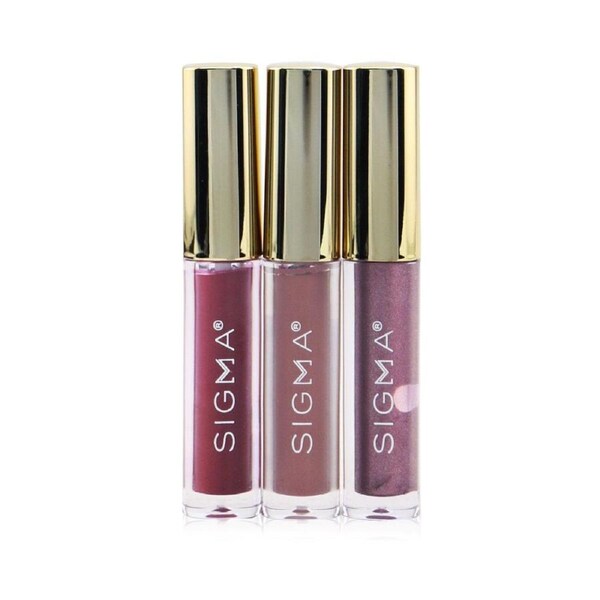 Sigma Beauty Adored Mini Lip Set (2x Liquid Lipstick + 1x Lip Gloss) 3pcs 3pcs