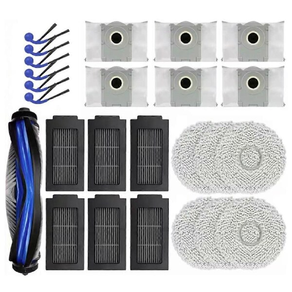 25PCS for T30C Omni / T30C Pro Omni Vacuum Cleaner Spare Parts Vacuum Brush Filter Dust Bag Mop Clot