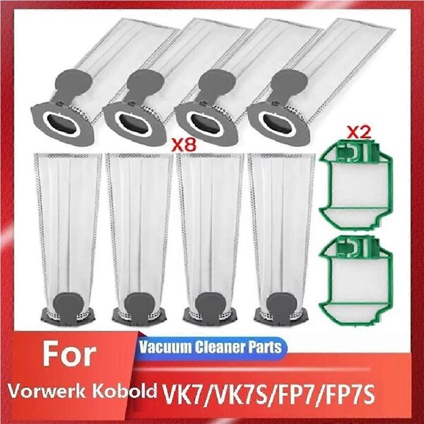 Vacuum Cleaner Bags for Kobold VK7 FP7 VK7S FP7S Filter Bags Replacement Parts