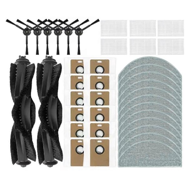 38PCS for R1 Edge / R1D Edge, MiWhole M9 Lite, Eve Spare Parts Vacuum Brush Mop Cloth Filter Dust Ba