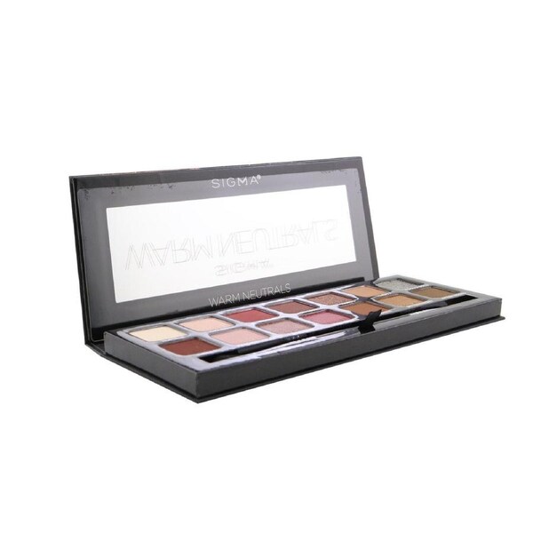 Sigma Beauty Warm Neutrals Eyeshadow Palette (14x Eyeshadow + 1x Dual Ended Brush) 19.04g/0.67oz 19.04g/0.67oz