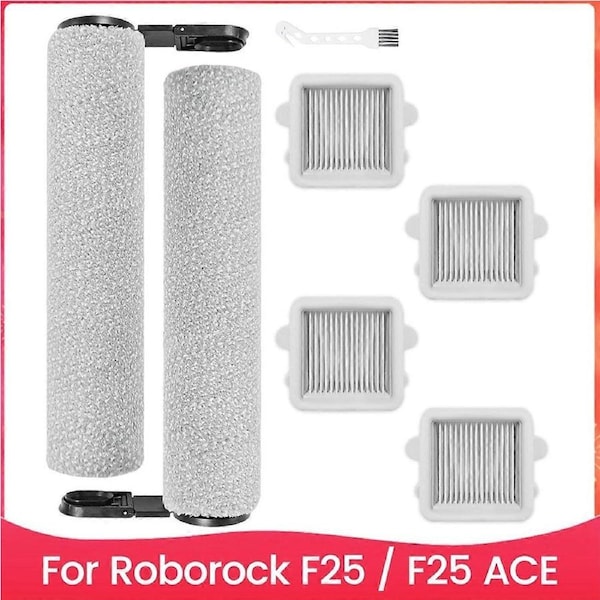 For Roborock F25 / F25 ACE Wet/Dry Vacuum Cleaner Main Roller Brush HEPA Filter Replacement Parts