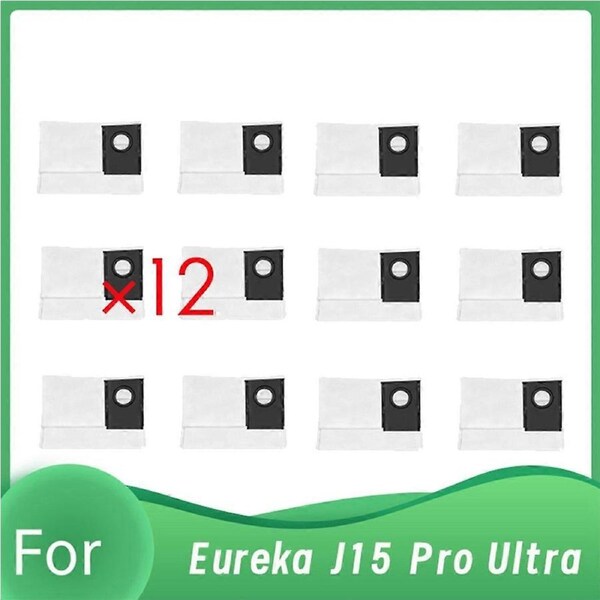 12 Pcs Dust Bags for Eureka J15 Pro Ultra Sweeper Accessories Dust Bags Built to Last and Work Well