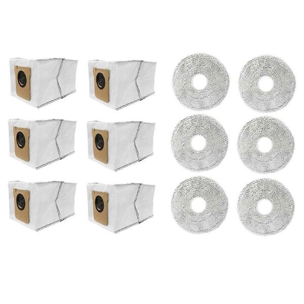 12PCS Vacuum Dust Bag and Mop Cloth Set for M40 D110CN Vacuum Cleaner Spare Parts
