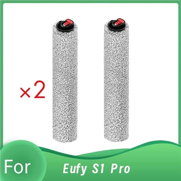 2 Pcs Roller Brush for Eufy S1 Pro Sweeper Accessories Enhanced Cleaning Efficiency