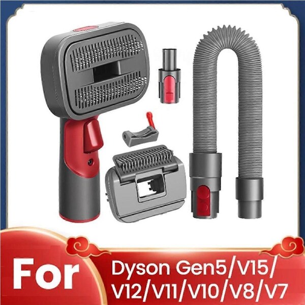 2-in-1 Dog Hair Vacuum Brush for Grooming & Shedding for Gen5, V15, V12, V11, V10, V8, V7 Remo