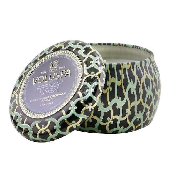 Voluspa Mini Tin Candle - French Linen 113g/4oz 113g/4oz