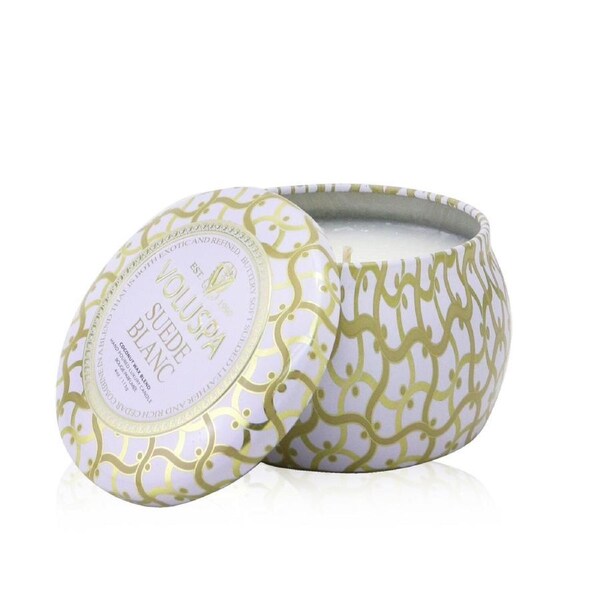 Voluspa Mini Tin Candle - Suede Blanc 113g/4oz 113g/4oz