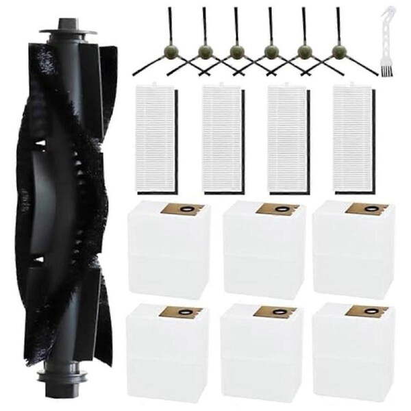For M2 Pro / M2S Pro Vacuum Cleaner,1 Main Brush,6 Dust Bags,6 Side Brushes,4 Filters,1 Cleaning Too