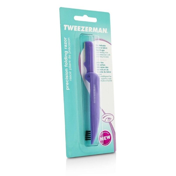 Tweezerman Precision Folding Brow Razor - Lavendar Lavendar