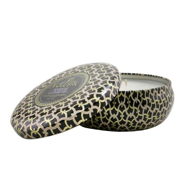 Voluspa 3 Wick Decorative Tin Candle - Ambre Lumiere 340g/12oz 340g/12oz