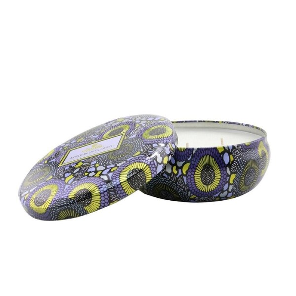 Voluspa 3 Wick Decorative Tin Candle - Apple Blue Clover 340g/12oz 340g/12oz