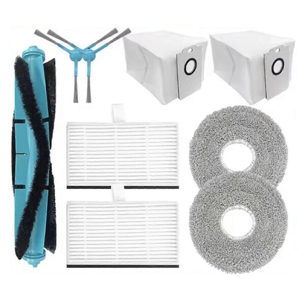 9PCS for 9590 / 9990 / 10090 AI Revolution Ultra Power Spare Parts Brush Filter Mop Cloth Dust Bag