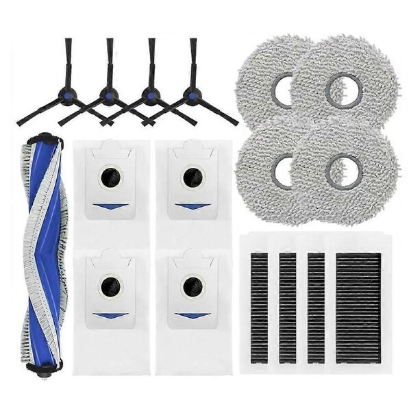 For ECOVACS DEEBOOT Roller Side Brush Filter Mop Cloth Dust Bag