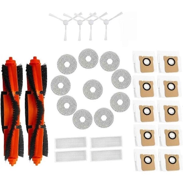 Accessories for M30 Pro Replacement Roller Side Brush Hepa Filter Mop Cloth Dust Bag