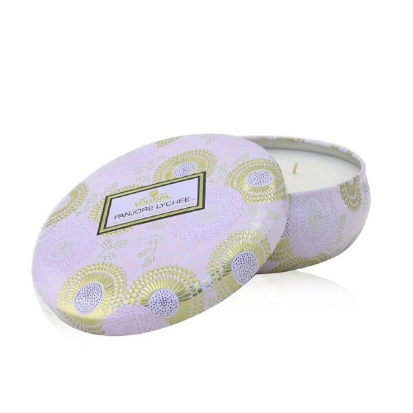 Voluspa 3 Wick Decorative Tin Candle - Panjore Lychee 340g/12oz 340g/12oz