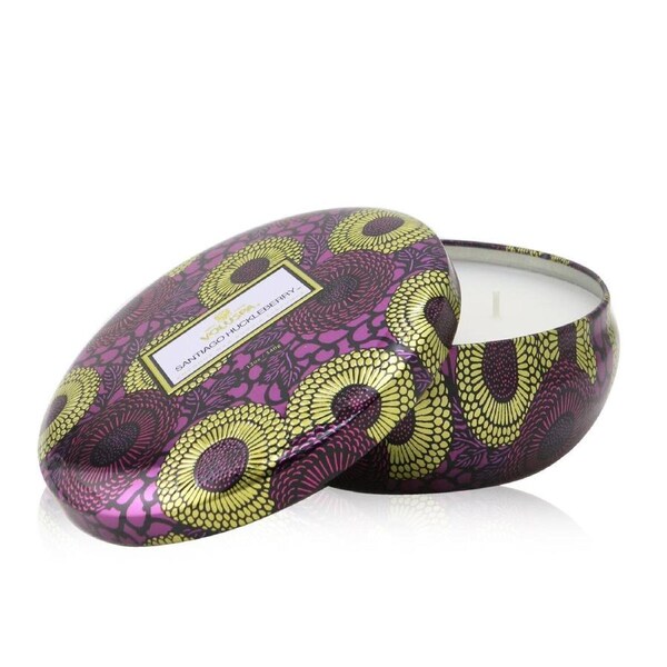 Voluspa 3 Wick Decorative Tin Candle - Santiago Huckleberry 340g/12oz 340g/12oz