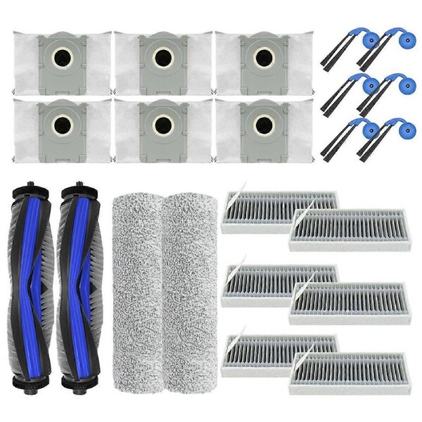 22PCS for X9 Pro Omni/ X9 Pro Vacuum Cleaner Spare Parts Main Side Brush Hepa Filter Mop Cloth Dust