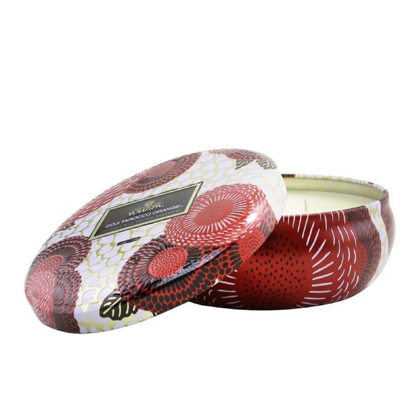 Voluspa 3 Wick Decorative Tin Candle - Spiced Goji Tarocco Orange 340g/12oz 340g/12oz
