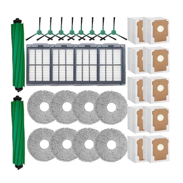 For Plus 405/505 Combo Robot Vacuum Spare Parts Main Side Brushes Mop Cloths Filters Dust Bags Acces