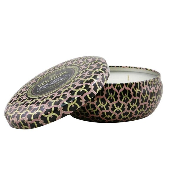 Voluspa 3 Wick Decorative Tin Candle - Pink Citron Grapefruit 340g/12oz 340g/12oz