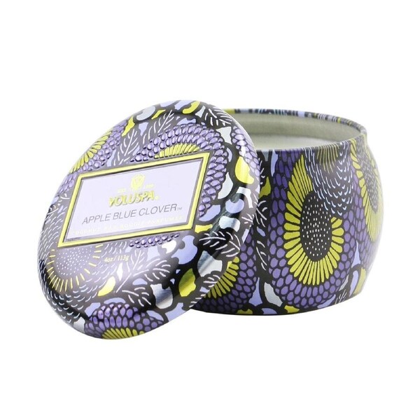 Voluspa Mini Tin Candle - Apple Blue Clover 113g/4oz 113g/4oz