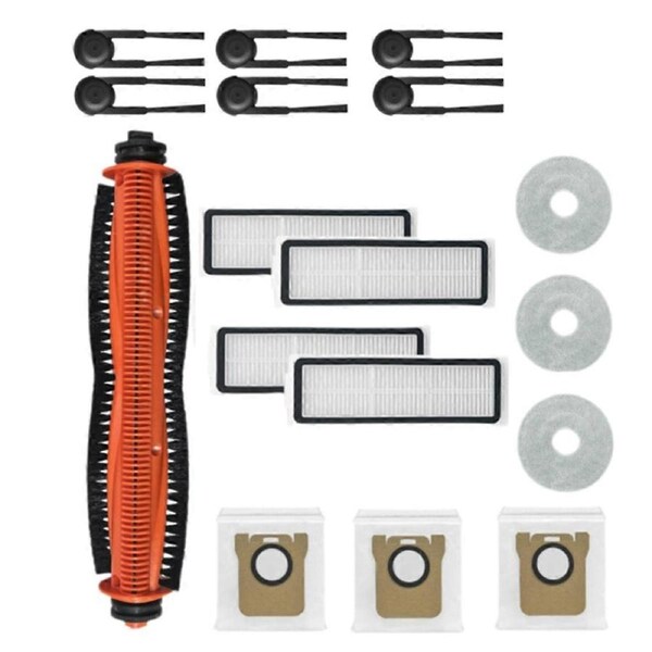 17PCS for M40S/OV31CN Vacuum Cleaner Accessories Main Roller Side Brush Hepa Filter Mop Cloth Dust B