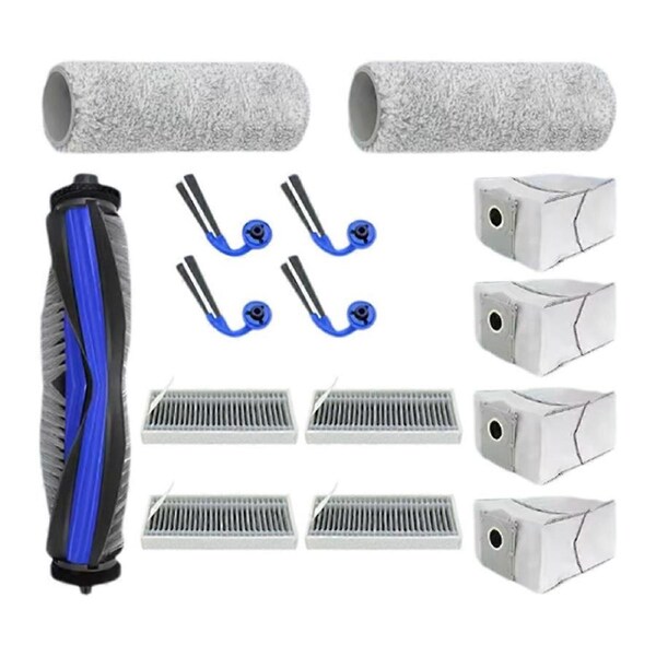 15PCS for X9 Pro Omni/ X9 Pro Vacuum Cleaner Spare Parts Main Side Brush Hepa Filter Mop Cloth Dust