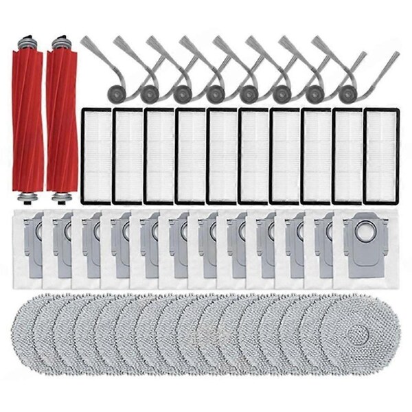 For QR 798 / QR 598 / 35A / 35S Accessories Main Brush Hepa Filter Dust Bag Mop Cloth Spare Parts
