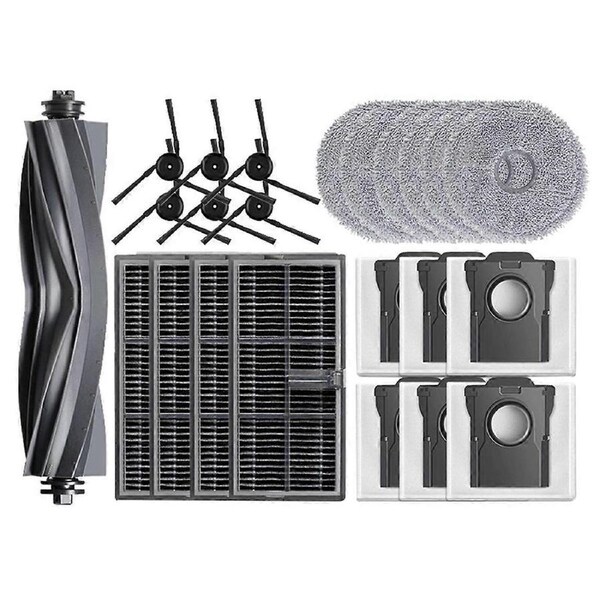 For P50 Pro Ultra / P50 Ultra Robot Vacuum Cleaner Main Side Brush HEPA Filter Mop Cloth Dust Bag Ac