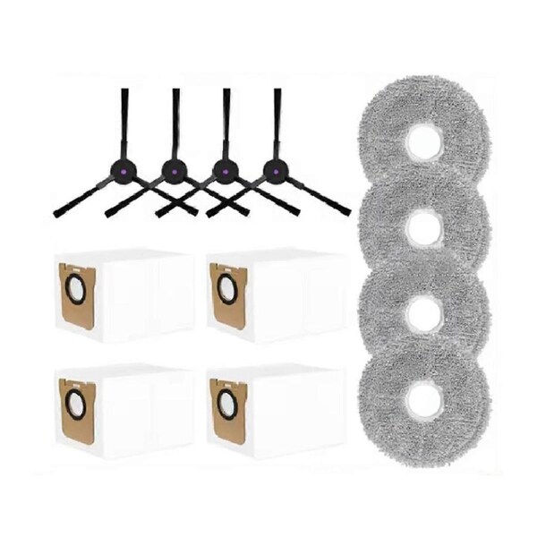 12 Pcs for P20 PRO Vacuum Cleaner Accessories Side Brush Mop Dust Bags