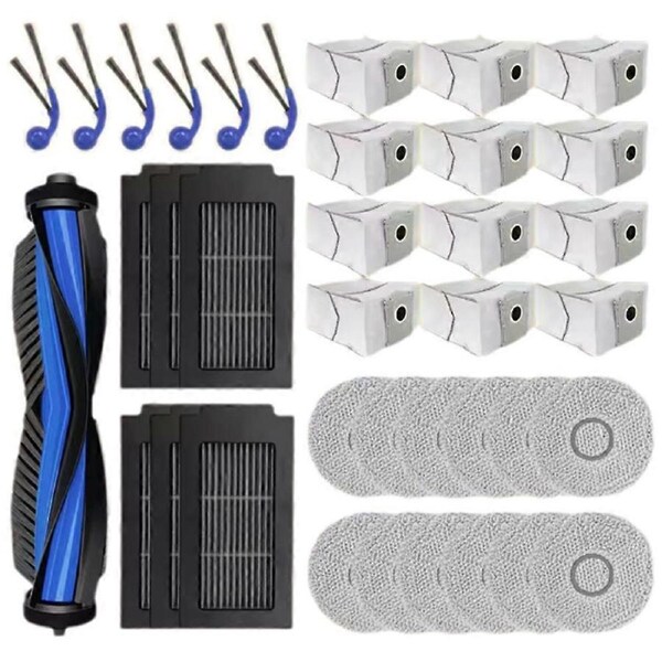 For T30C Omni / T30C Pro Omni Replacement Parts Main Side Brush Filter Dust Bag Mop Cloth