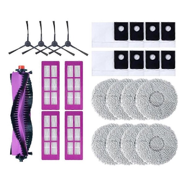 25PCS for J15 Pro Ultra Vacuum Cleaner Spare Parts Main Side Brush Hepa Filter Mop Cloth Dust Bag
