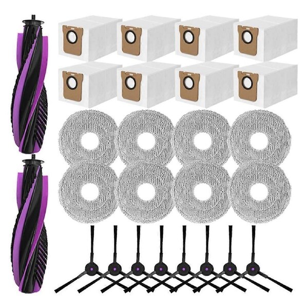 26PCS for P20 PRO Robot Vacuum Cleaner Replacement Accessories Main Side Brush Mop Cloth Dust Bag