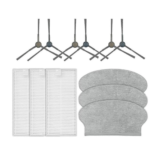12PCS for M6 / NER600 Vacuum Side Brush Hepa Filter Mop Cloth Replacement Parts