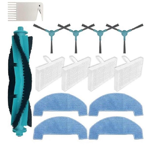 For E10, E20 Plus Trouver E10,E20 Vacuum Cleaner Parts Roller Brush Side Brush Filter Mop Pad