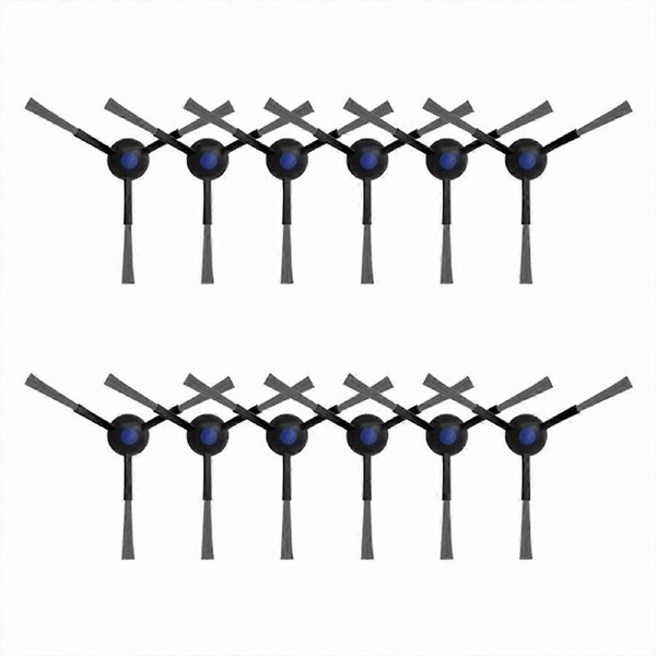12Pcs Washable Side Brush for Ecovacs Debot T30 Pro Omni / Ddx14 / T30 Max Robot Vacuum Cleaner Repl