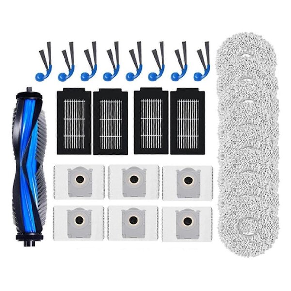 27PCS for T30C Omni / T30C Pro Omni Replacement Parts Vacuum Brush Filter Dust Bag Mop Cloth