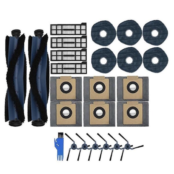 For X10 Pro Omni Robot Vacuum Spare Parts Main Side Brushes Mop Cloths HEPA Filters Dust Bags Access