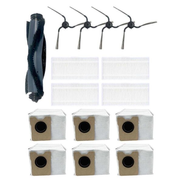 15PCS for C10 Robot Vacuum Cleaner Replacement Parts Main Side Brush Hepa Filter Large Capacity Dust