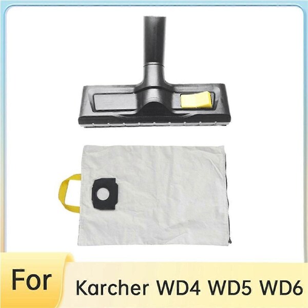 For WD4 WD5 WD6 Floor Brush Cloth Bag Replaceable Switchable Wet/Dry Nozzle Floor Brush Head Attachm