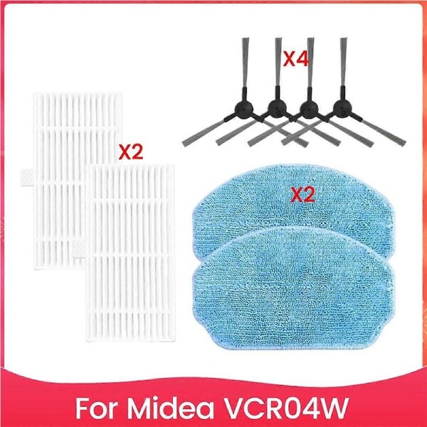Hepa Filter Side Brush Mop Cloth for VCR04W Robot Vacuum Cleaner Accessories