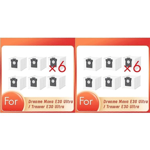 12 Pcs Dust Bags for E30 Ultra / Trouver E30 Ultra Sweeper Accessories Built to Last and Work Well