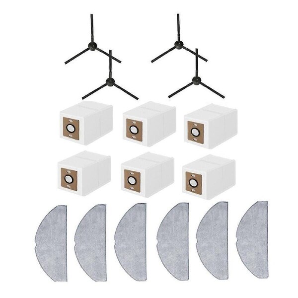16 Pcs for A30 Pro Vacuum Sweeper Accessories Side Brush Mop Pad Dust Bag