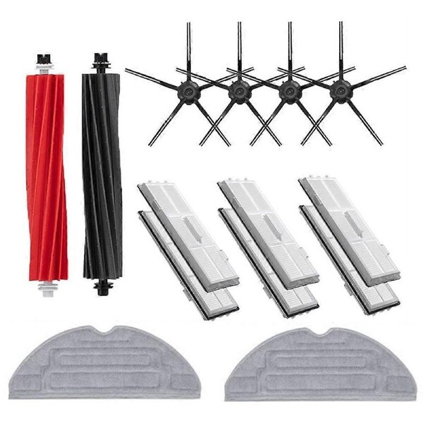 14PCS for Roborock S8 Pro Ultra /S8+/S8 Vacuum Cleaner Replacement Parts Washable Filter Mop Cloth Roller Side Brush